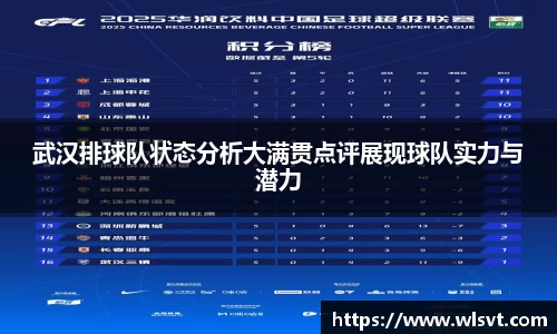 武汉排球队状态分析大满贯点评展现球队实力与潜力